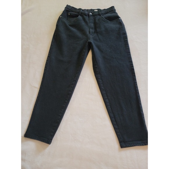 Cherokee Denim - Cherokee Stretch Black Denim Jeans Womens Size 16x29 Straight Leg Casual